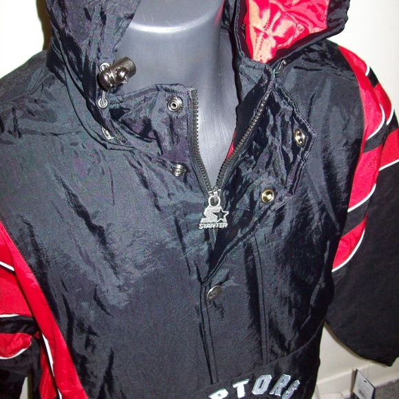 TORONTO RAPTORS STARTER Half Zip Pull Over Jacket - Picture 5 of 8